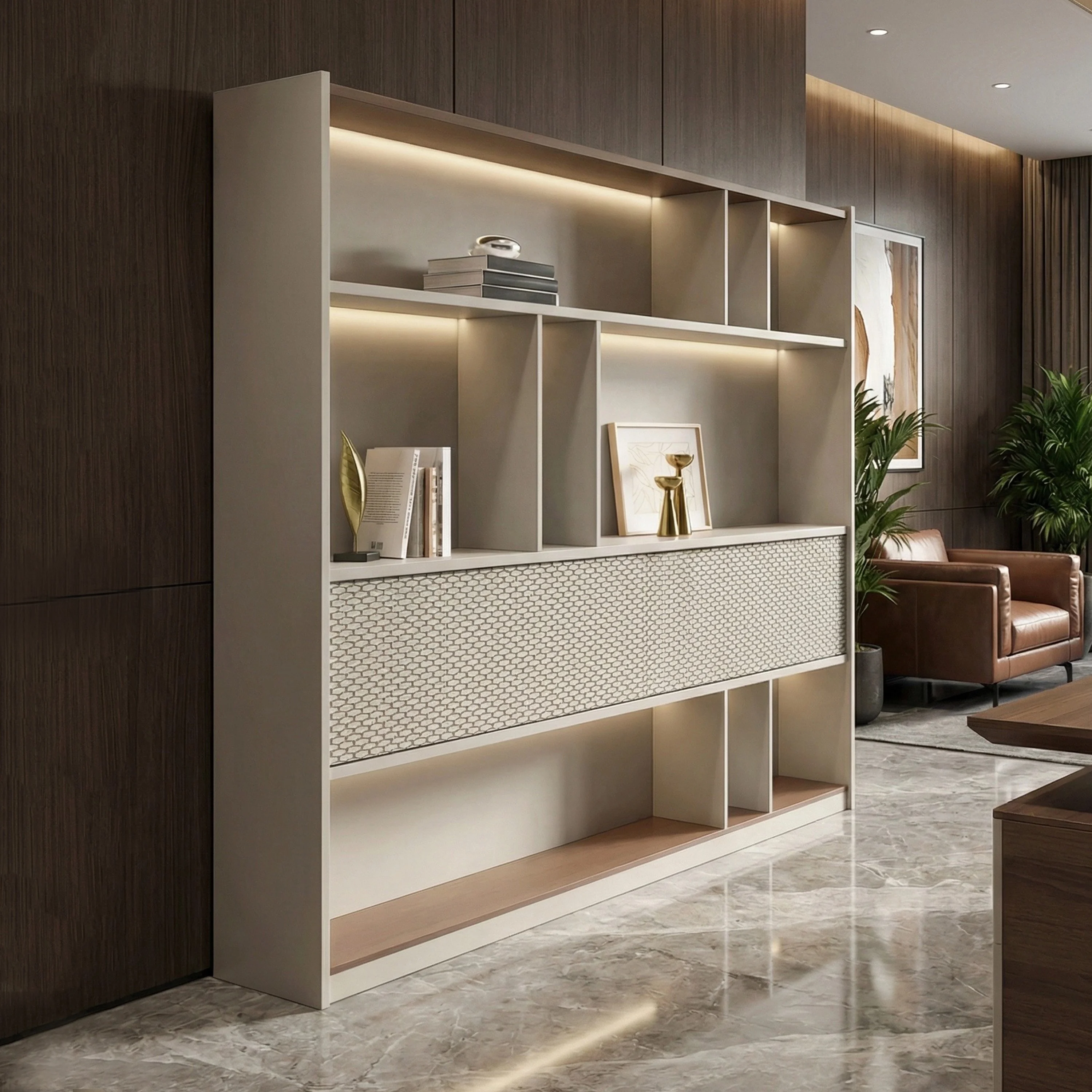 ！@Wooden File Cabinet with Partition Board Is Suitable for Home Office Living Room and Bedroom Convenient for Organizing Books