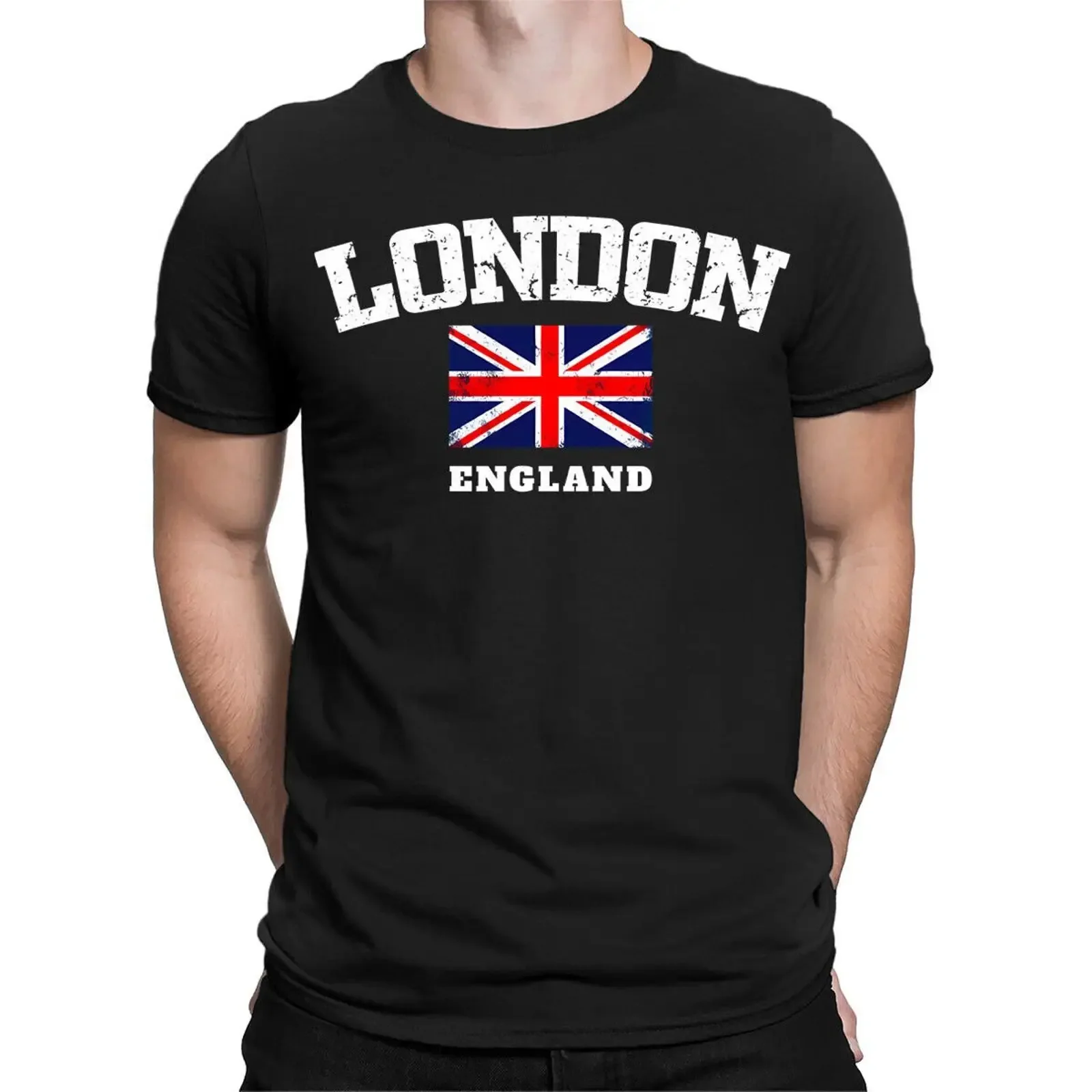 London England Union Jack Great Britain British Souvenir Herren T Shirt Oberteil TA 56 vintage Washed Top For Everyday Wear