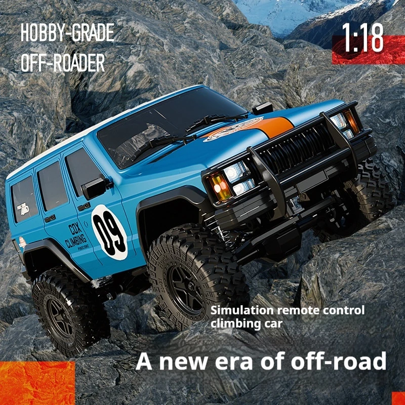 Novo 1: 18 Cherokee Simulação Carro de Escalada Rc Controle Remoto Veículo Off-Road 4wd Distância de Controle Remoto 100 + Brinquedo Presentes Sg1803