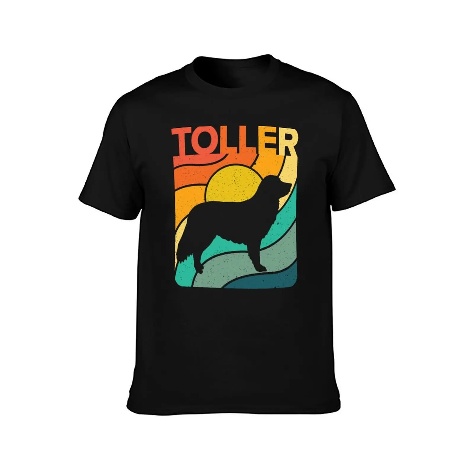 Nova Scotia Duck Tolling Retriever Dog Vintage Gift Pet Lover T-Shirt Work Utility Casual Tee Shirt T-Shirt