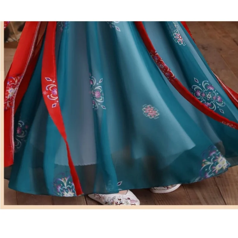 中国の伝統的なドレス女の子古代中国の衣装子供子供妖精ドレスコスプレ韓服民族舞踊パフォーマンス服
