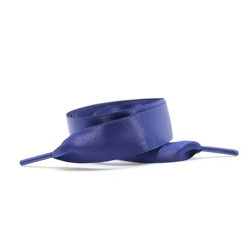 1 Paar Zijden Satijnen Schoenveters 2Cm Breedte Lint Platte Veters Vrouwen Laarzen Sneakers Schoenveter 22 Kleuren 80/100/120/140Cm Schoenaccessoires