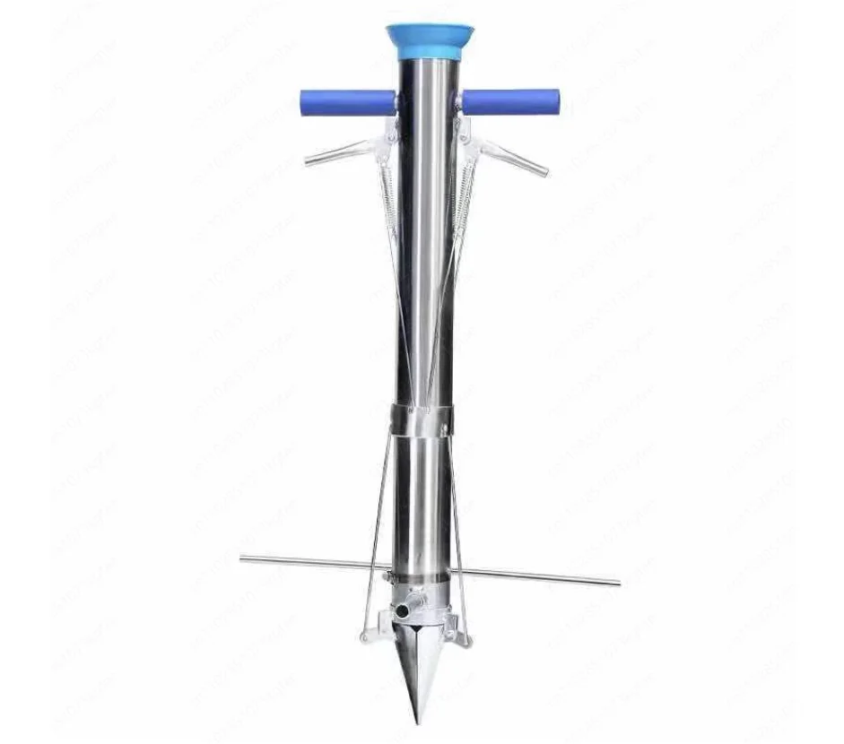 Garden Seedling Transplanter Vegetable Flower Tube Planter Manual Agriculture Transplanting Seeder Dual Control Cylinder Tool