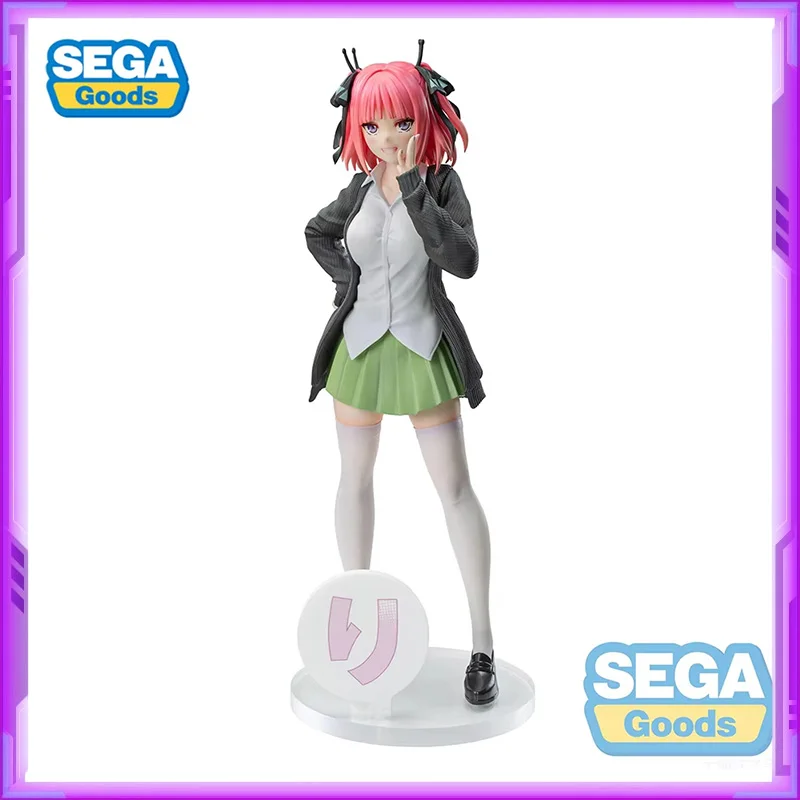 Original SEGA Luminasta The Quintessential Quintuplets Nakano Nino PVC Action Figure Anime Figures Model Toys Christmas Gifts