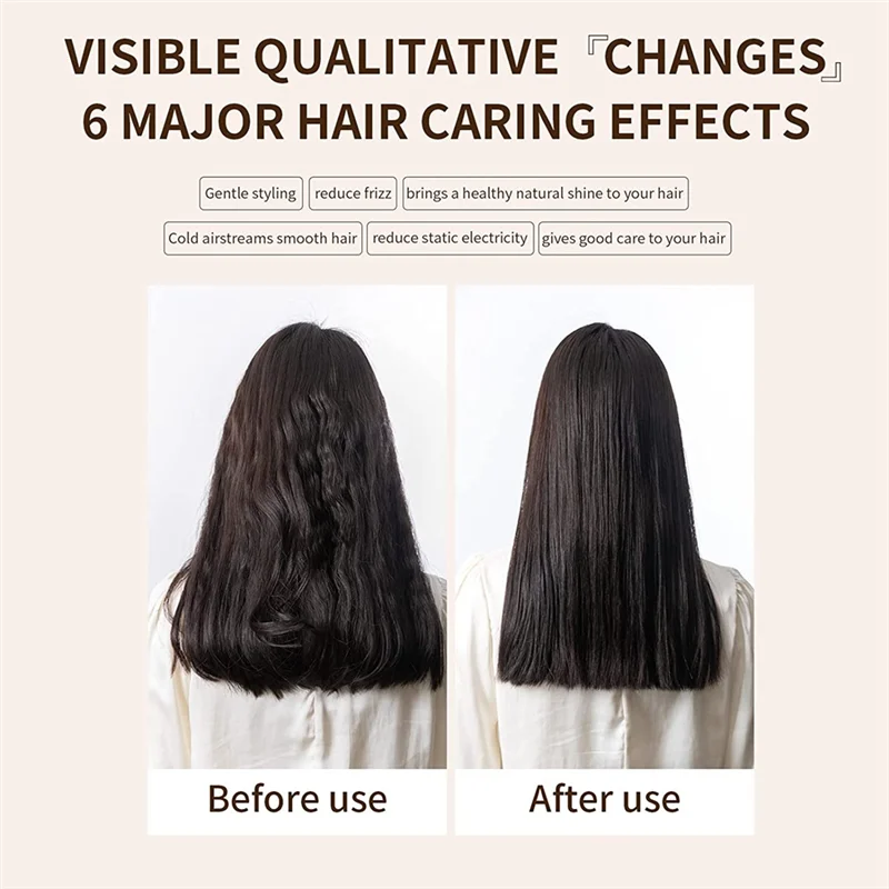 Para dyson hd01/hd02/hd03/hd04/hd08/hd15 secador de cabelo em linha reta bocal placa reta clipe + pente de dente largo ferramenta estilo