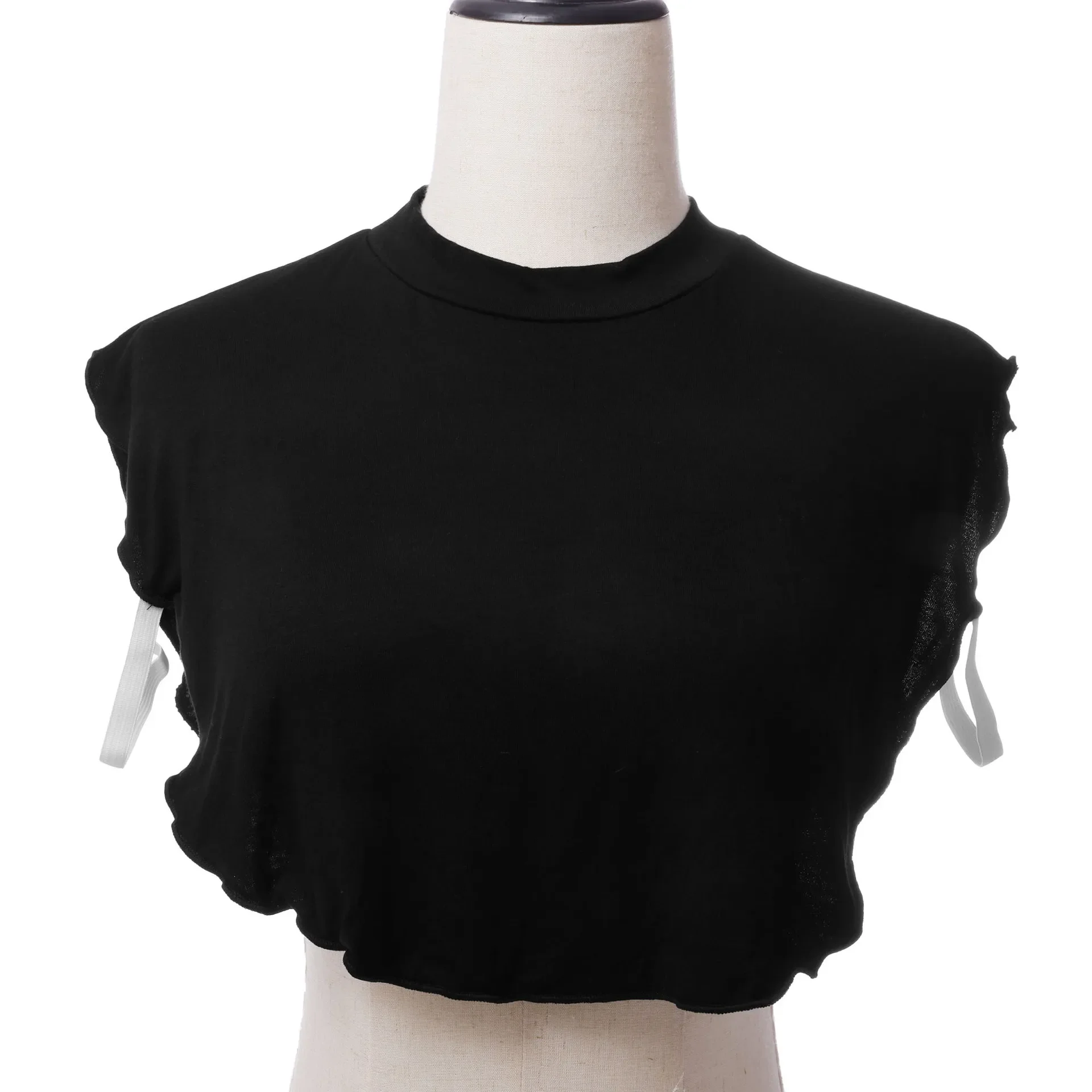 New Muslim Women Fake False Collars Modal  Half Collar Turtleneck Detachable Neck Cover Hijab Headscarf Crop Tops Blouse
