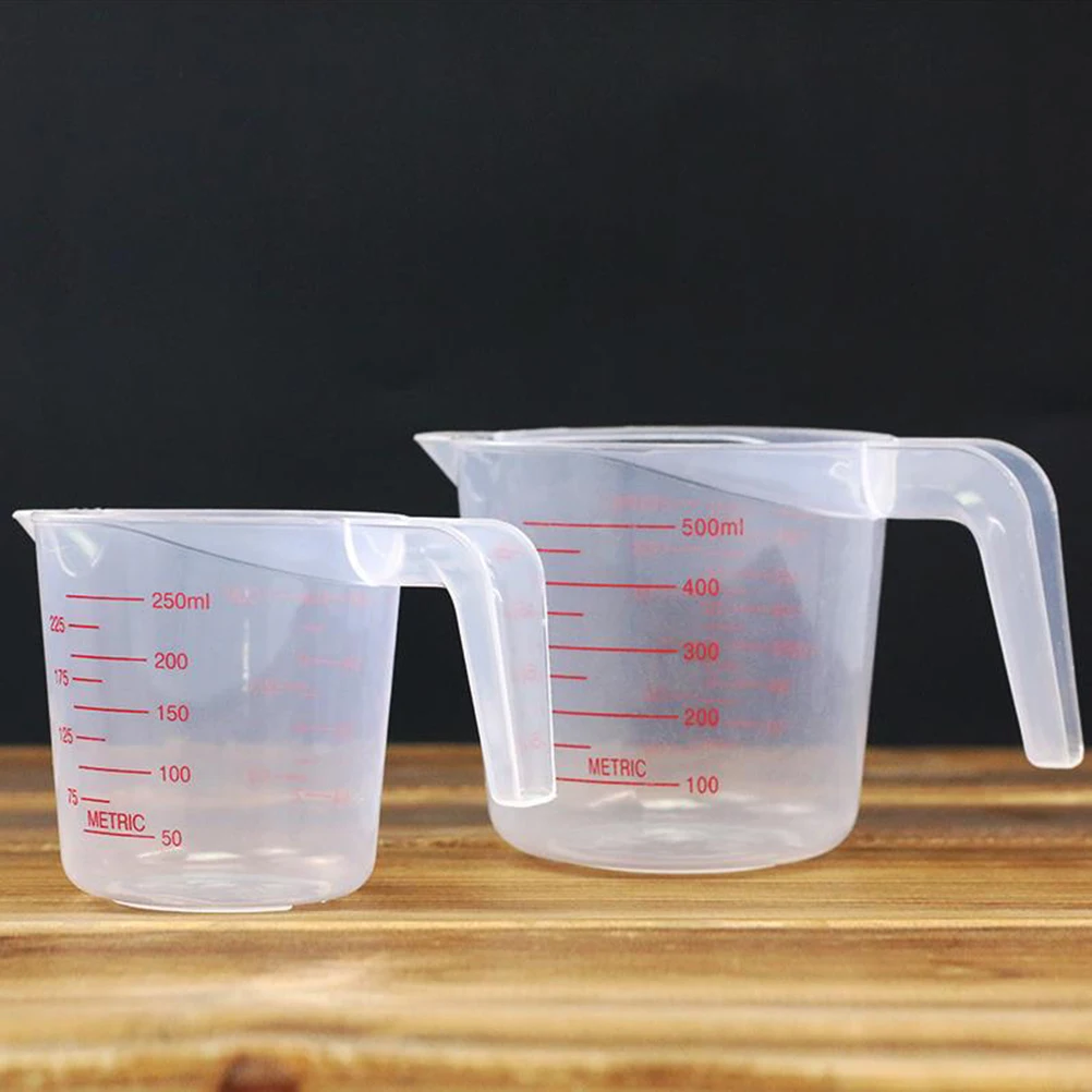 

3 Pcs Measuring Cups Tools Kitchenware Liquid Container Graduations Baking Measure Plastic Beaker Standard Accurate