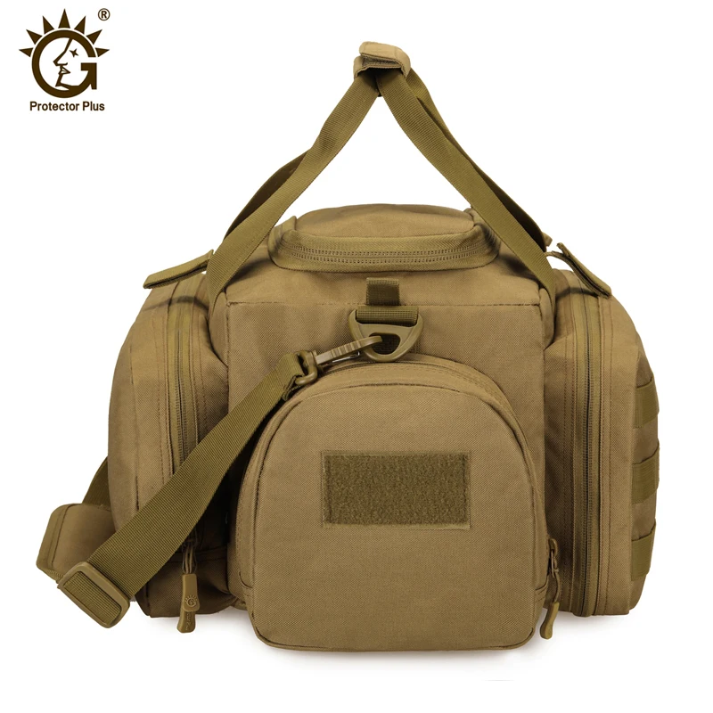 Tactical Range Bag Outdoor Training Shooting Molle Gun Bag Climbing Hiking Camping Shoulder Crossbody Bag Large Capacity Handbag