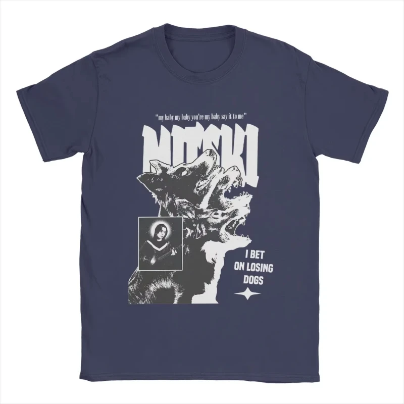Mitski I Bet On Losing Dogs You're My Baby Say It To Me T-Shirts for Men Cotton Tees Short Sleeve T Shirts  Clothes