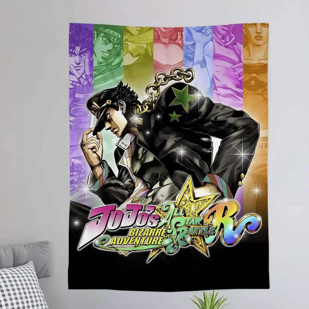 Adventure Anime J-Jojo B-Bizarre A-Adventure Cartoon Tapestry Wall Hanging Decoration Household Home Decor