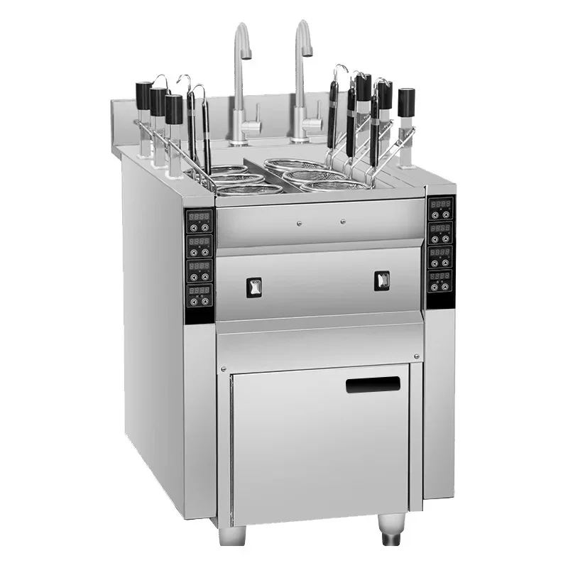 

Automatic noodle cooker Commercial six-head lifting intelligent noodle cooker Electric heating gas timing multi-function