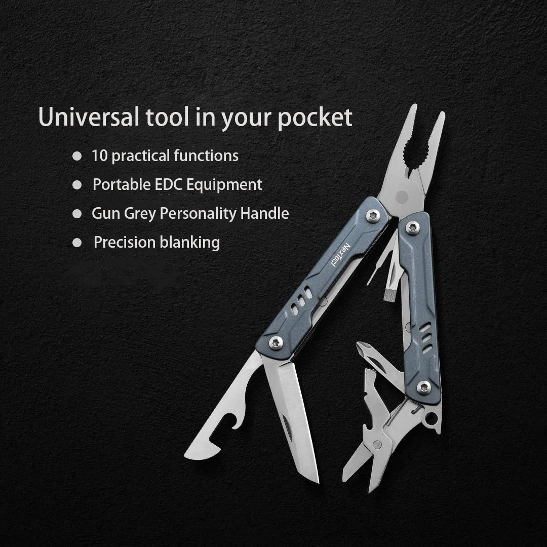 2024 New NexTool Mini Sailor Pliers Lite 10 In 1 Multi Tool Folding Scissors Screwdriver Portable EDC Outdoor Equipment