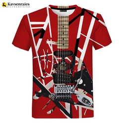 2021 New Rock Music Guitar 3D Tshirt Summer Men/Women T Shirt T-shirt Casual Tee Shirt/Streetwear Men Clothes