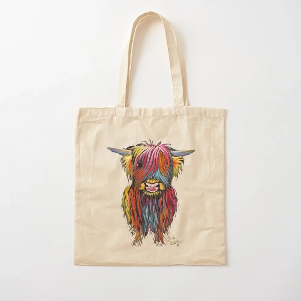 

Scottish Hairy Highland Cow ' BRAVE ONe ' by Shirley MacArthur Tote Bag Eco bag shoping bag