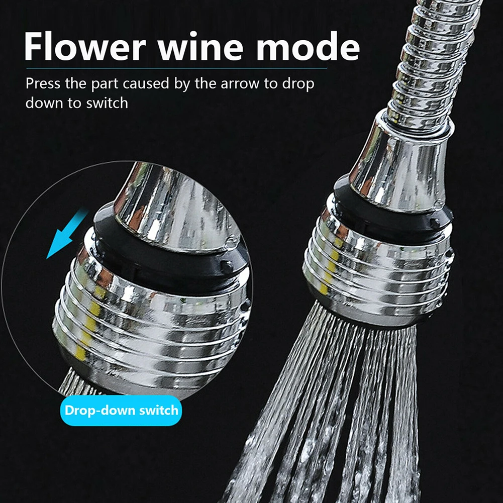 For 360 Degree Swivel Spray Head Attachment for Kitchen Sink Tap with Water Saving Performance and Dual Outlet Options