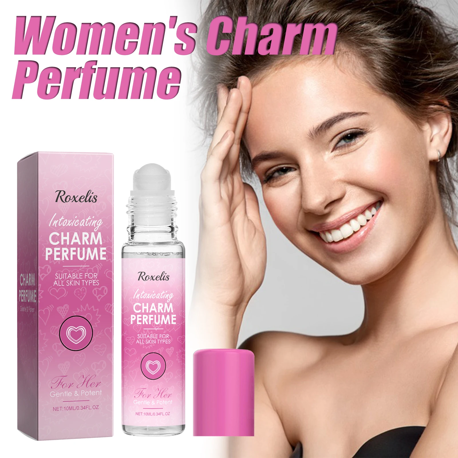 Women's Charm Perfume Fragrance Roll-on Perfume Long Lasting Fragrance Attracts The Opposite Sex Natural Fresh Elegant Charming