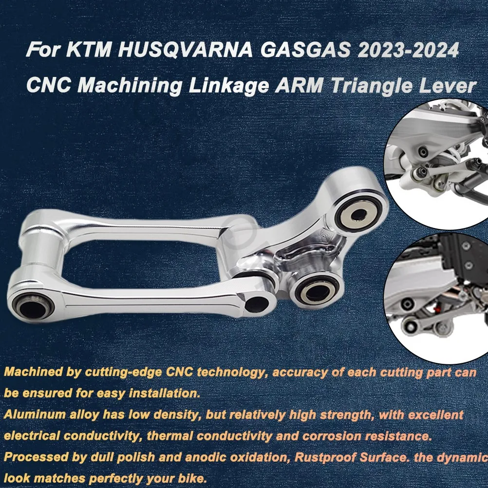 

OTOM 2023-2024 Motorcycle Rear Shock Linkage ARM Pull Rod Triangle Lever Suspension CNC Machining For KTM HUSQVARNA GASGAS SX XC