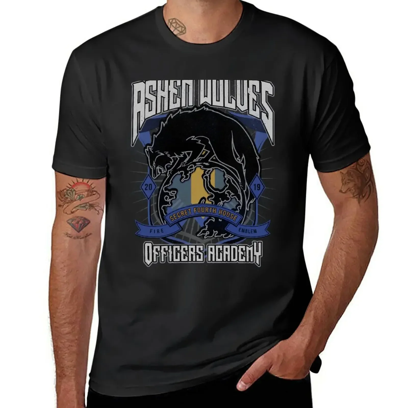 Ashen Wolves Crest T-Shirt graphics animal prinfor boys mens graphic t-shirts pack