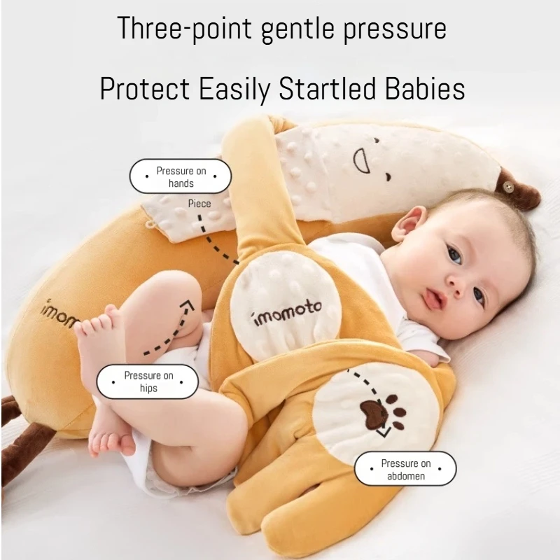 ตุ๊กตาผ้าปลอบประโลมเด็ก ช่วยให้หลับสบาย ลดอาการสะดุ้ง ตุ๊กตากอดได้ ผ้าห่มนิรภัยแบบเคี้ยวได้ ของเล่นสัมผัสเนื้อนุ่ม ของขวัญสำหรับเด็กแรกเกิด