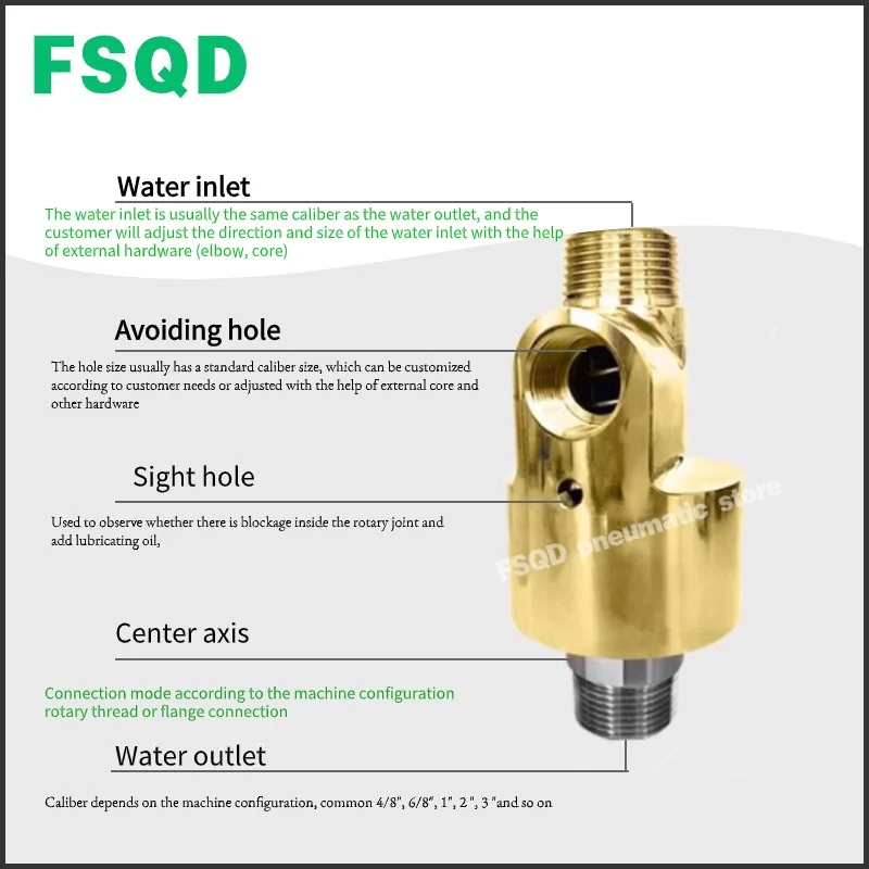 High-speed swivel joint HD-HS-G15 G20 G25 G32 G40 G50 G65 G80-06 08 10 15 20 25 32 40 50 65 80 Type H HS/HD pneumatic tool