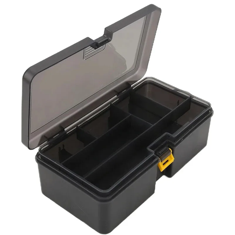 BRAVMACK Fishing Gear Storage Box Plastic Multifunctional Double-Layer Bait Box Ten Compartments Assembly Fishing Bait Tool Box