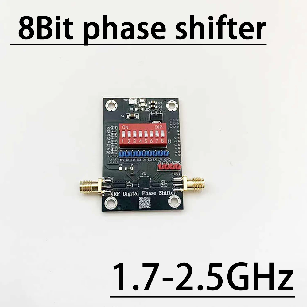 1.7-2.5GHz Digital Programmable Phase Shifter 8‑Bit phase control 1.4° Step for Phased Array radar communication SMA RF signal
