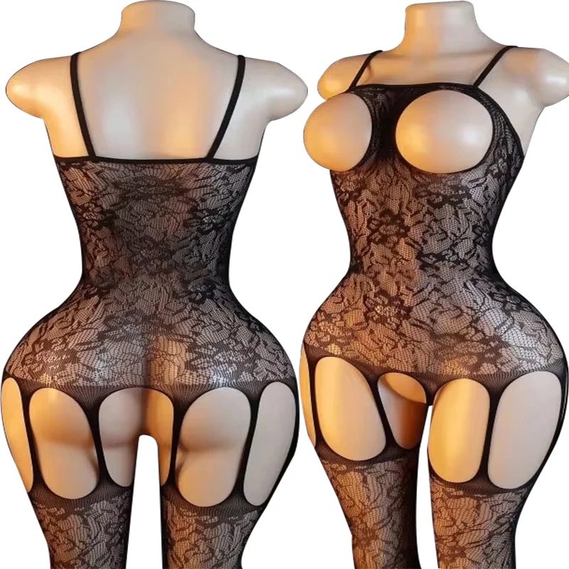 Porn Revealing Chest Underwear Women  Teddy Baby Doll Bodystocking Fishnet Tights Lady  Open Crotch Lingerie Babydolls