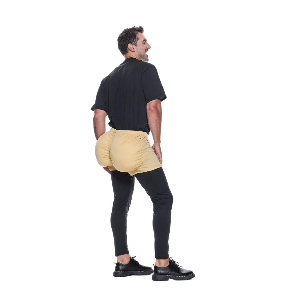 Realistic Fake Belly and Butt Pads Big Stomach Soft Sponge Fake Belly Props Stuffer Unisex Padded Fake Butt Cosplay Props
