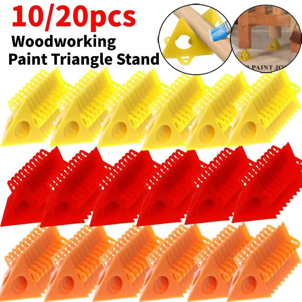 

10/20pcs Pyramid Stands Set Triangle Stands Paint Tool Triangle Paint Pads Feet for Woodworking Carpenter Accessories Paint Pads