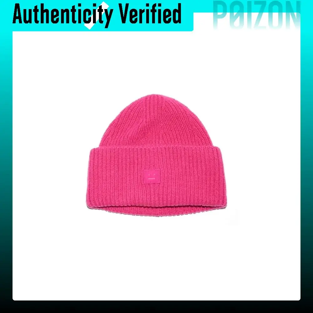 Acne Studios Wool Beanies Unisex Bright Pink C40270-ACV