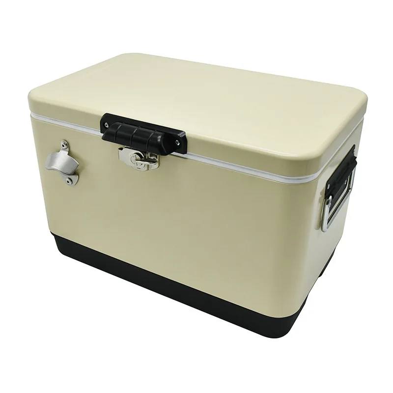 

30L Retro Style Metal Bucket Incubator Portable Outdoor Camping Fishing Picnic Fresh Food Drink Insulated Cooler Ice Box