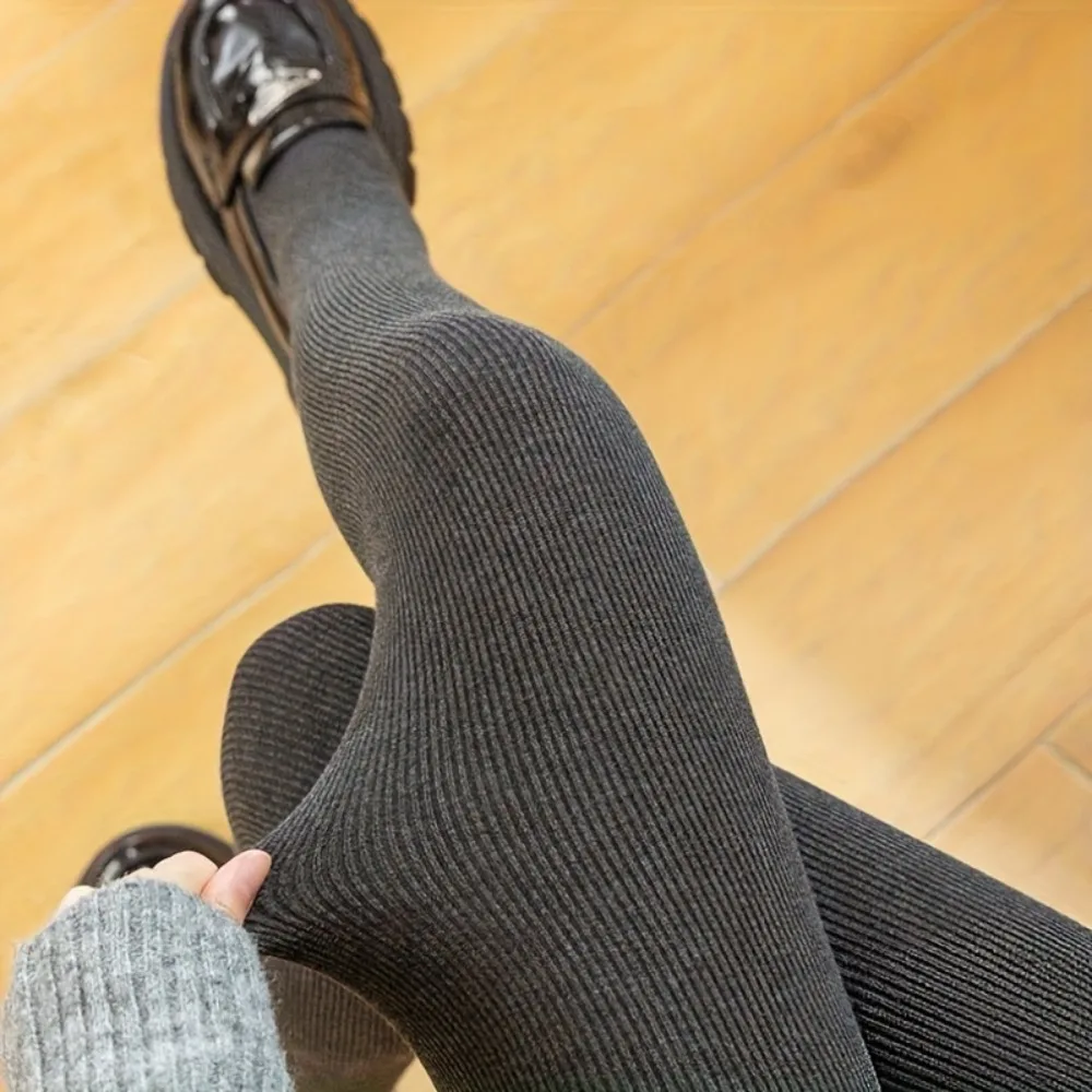 1PC High-Waisted Slim-Fitting Leggings Women'S Autumn and Winter Micro-Compression Slim-Fit One-Piece Velvet Warm Pants 2026