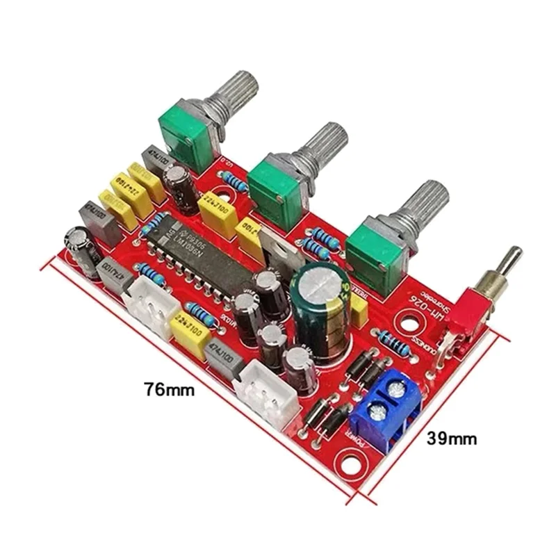 Lm1036 Op-Amp Hifi preamplificatore preamplificatore Volume Tone Treble Bass Loudness Control Board preamplificatore finito