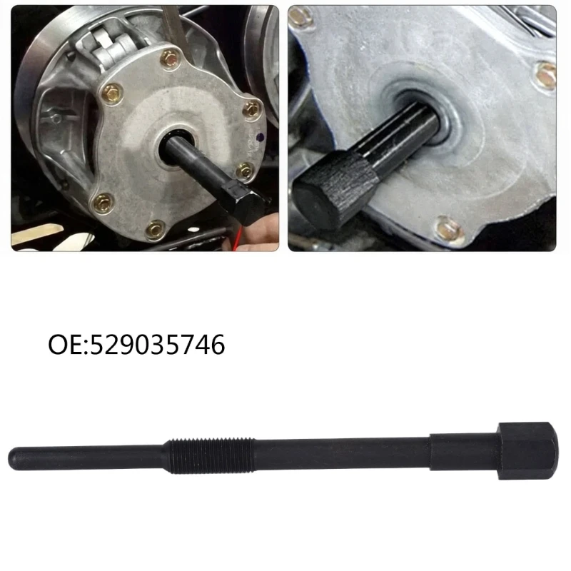 1796330004 529035746 Motorcycle Main Drive Clutch Puller Tool, Steel Threaded Body with Wrench Turning End for Removal X37F