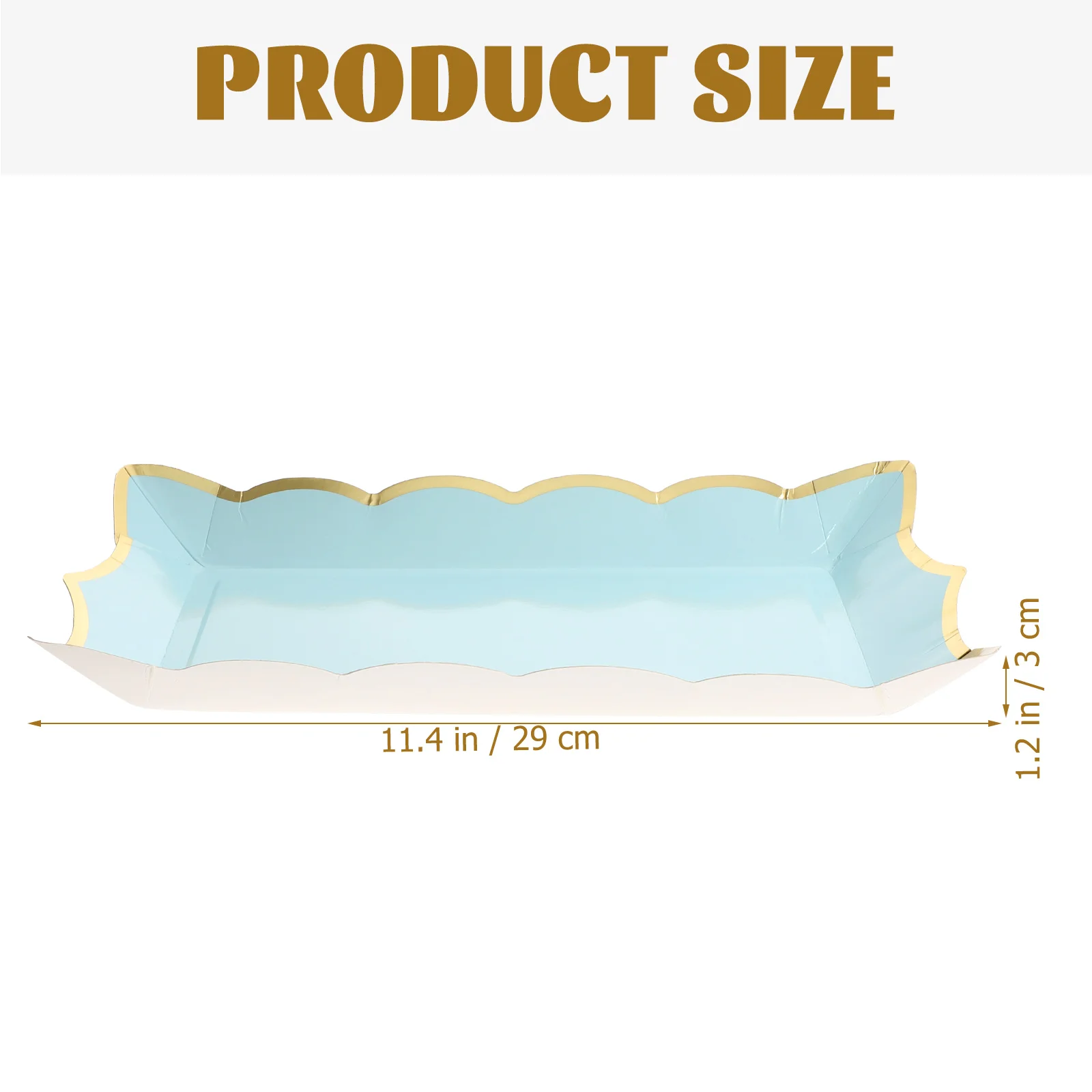 4pcs Disposable Serve Tray Food Serve Platter Fruit Cake Serving Tray Food Hold Container For Party Wedding Buffet Dessert Snack