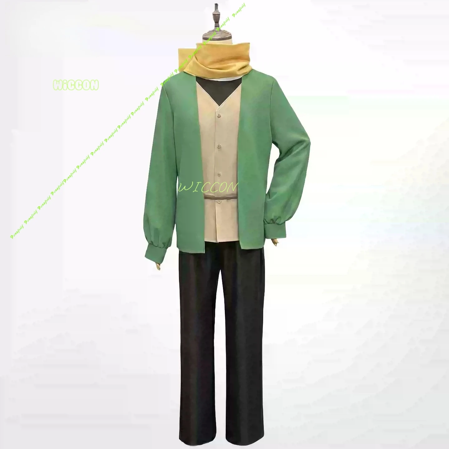 Kit de disfraz de cosplay de Natsuki Subaru: conjunto completo de anime ReZero con peluca y accesorios para Halloween, Navidad y otras festividades