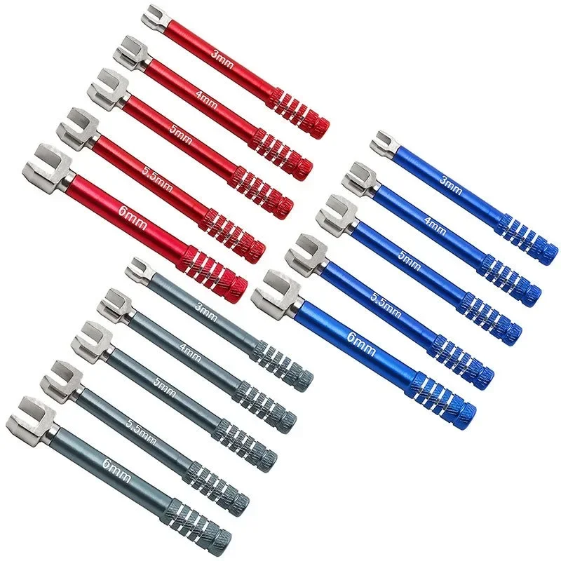 Professionele RC-sleutelset 3/4/5/5,5/6 mm, medium koolstofstaal steeksleutel voor crawler auto-koppeling tuning tool D339