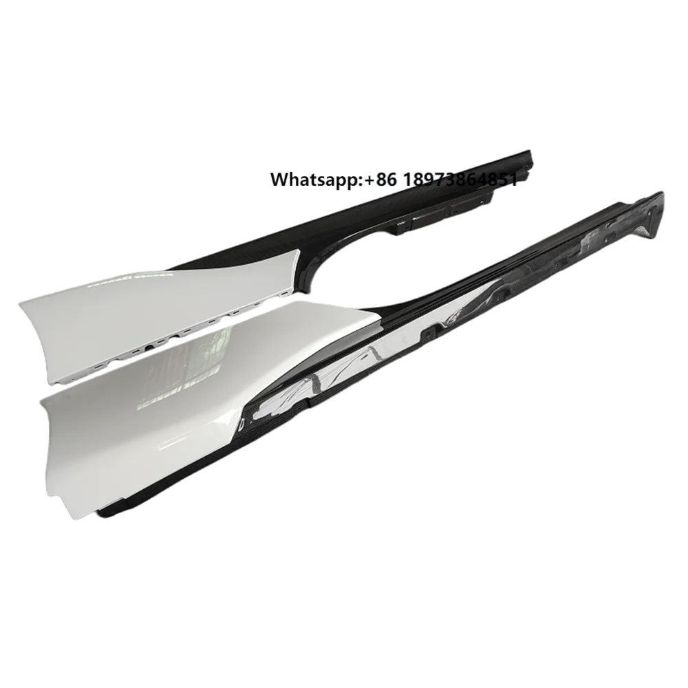 Used for Ferrari SF90  Genuine Carbon Fiber OEM Style Side Skirt Body Kit