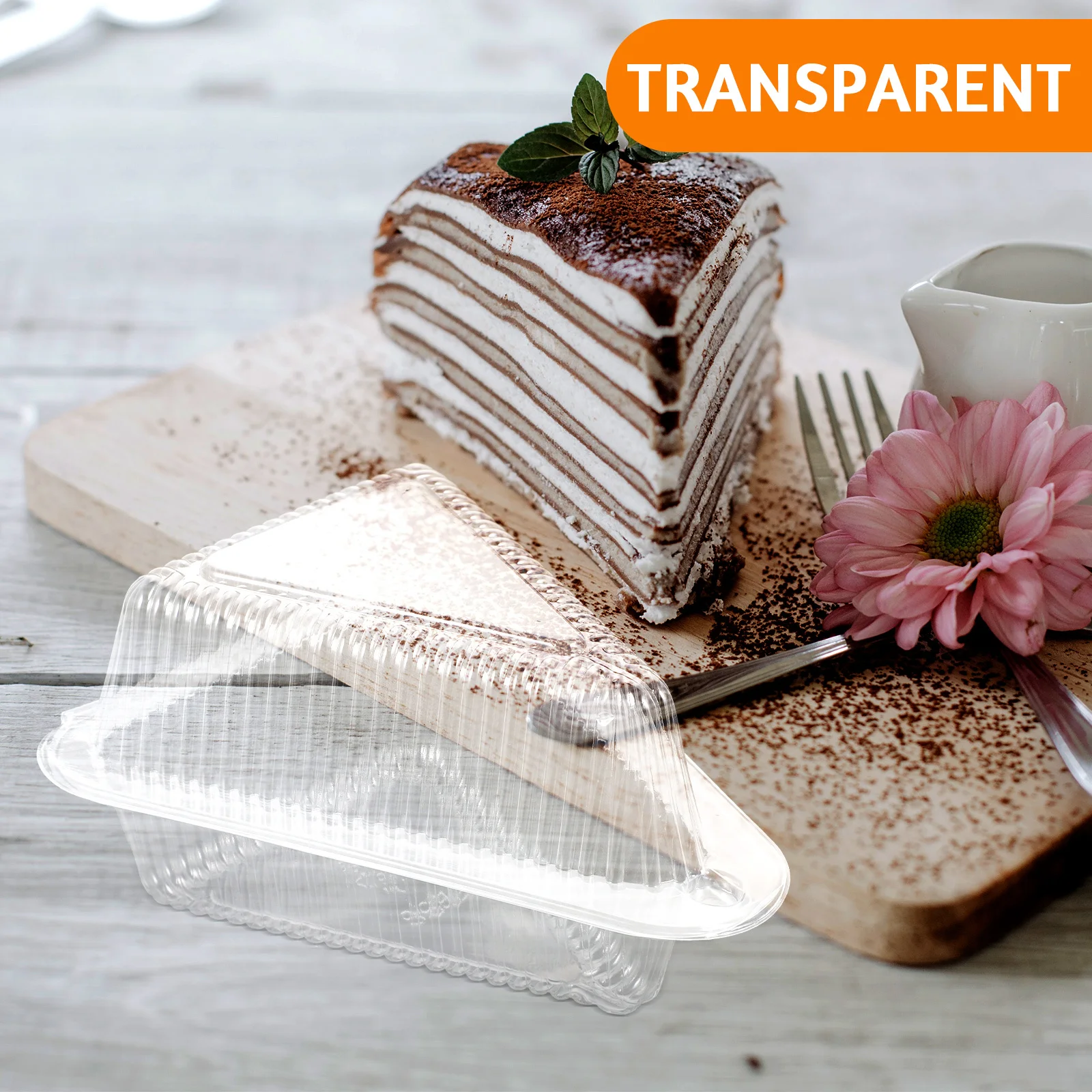 

Cake Box Transparent Sandwich Packing Boxes For Dessert Bread Cookie Storage Triangle Container Disposable Holder Wedding
