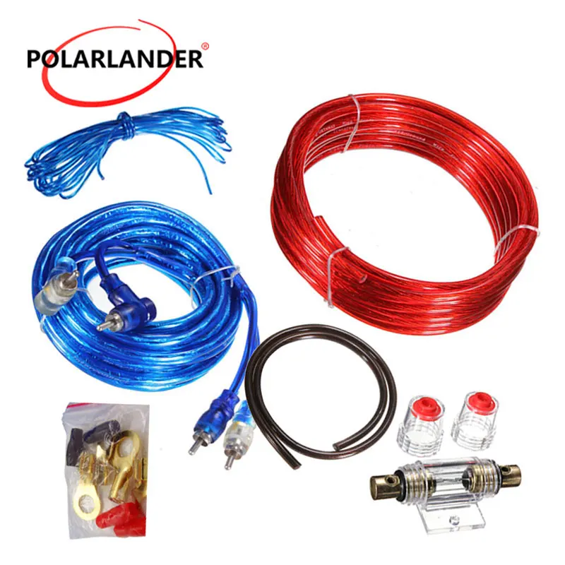 

PolarLander Holder Wiring Amplifier Installation Car Audio 60 AMP Fuse 8GA Power Cable Subwoofer Speaker Wire Copper Aluminum