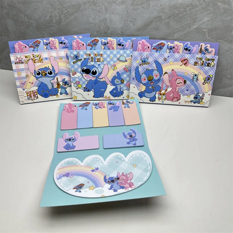 Stitch Disney Sticky Notes Kawayiii School Supplies Anime Cute Stationery Post-it Notes Office Accessories Children\'s Toys Gifts