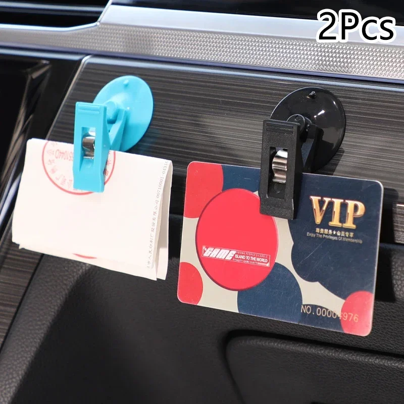 

1 Pair Car Interior Window Clip Mount Black Suction Cap Clip Plastic Sucker Removable Holder For Sunshade Curtain Towel Ticket