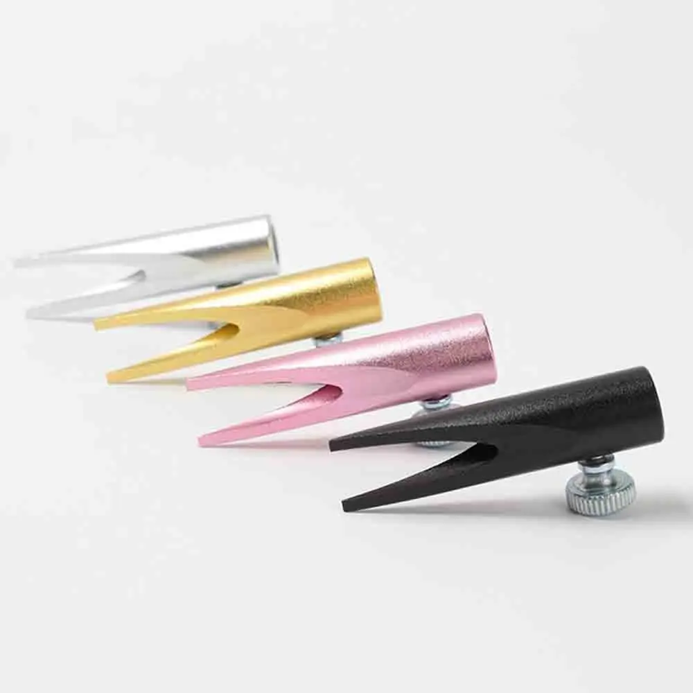 2Pcs Aluminum Alloy Eyebrow Pencil Sharpener Helper Duckbill-Shaped U-Shaped Microblading Pencil Sharpener Portable Compact
