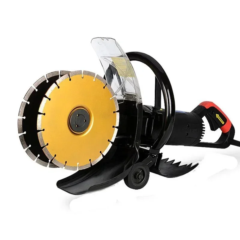 Top Quality First Cross Border 2300W Double Saw Blade Chasing Wall Water And Electricity Installation Dust-free 255 Concrete Red