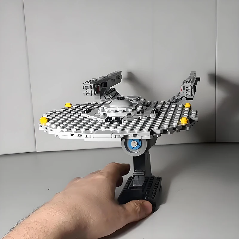 NIEUWE 535PCS MOC Grondwet Klasse Starship Enterprise Een Ruimte Trek Schip Bouwstenen Set DIY Bricks Collectie Speelgoed Geschenken