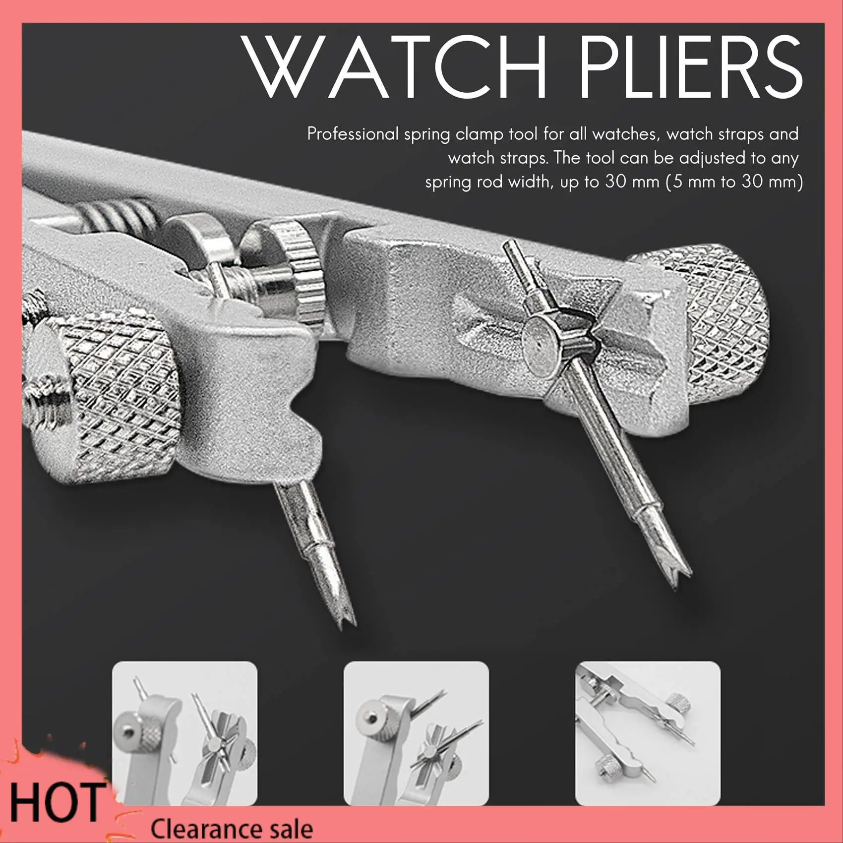 

A88Z Watch Bracelet Pliers 6825 Standard Of Spring Bar Remover Watch Bands Repair Removing Tool