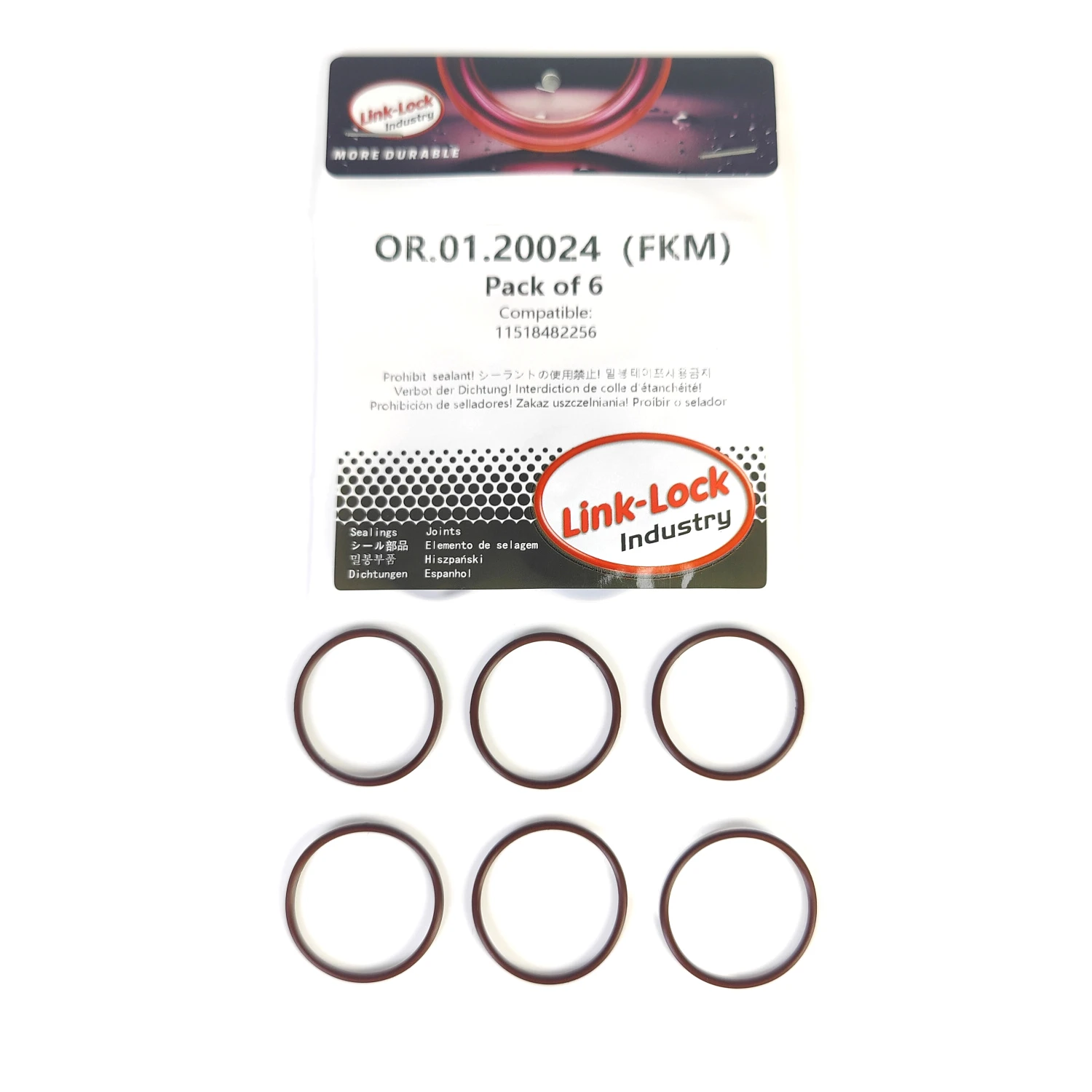 6PCS Fkm Viton OR.0…