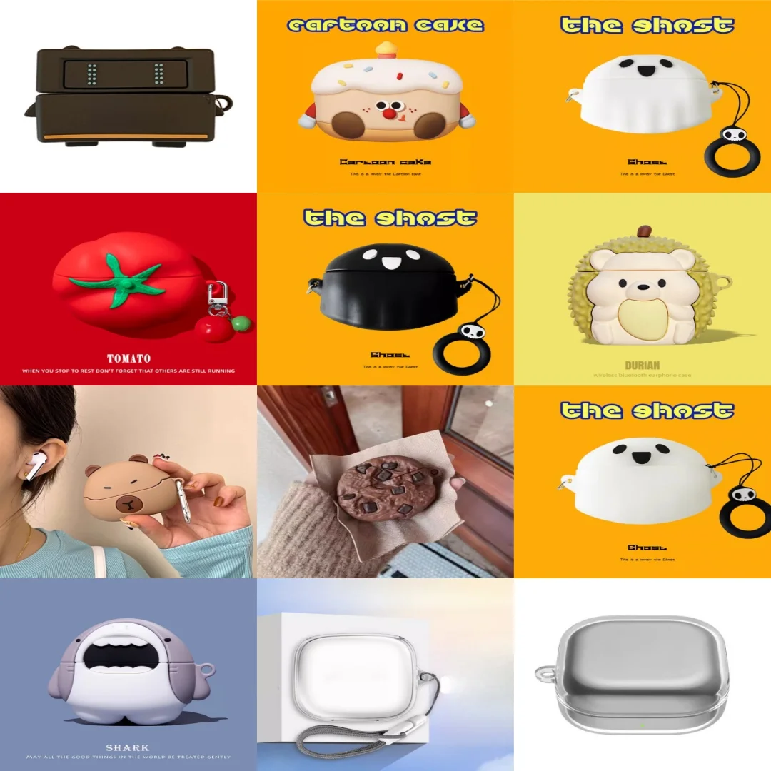 Cartoon-Silikonhülle für Samsung Galaxy Buds 4 4 Pro kabellose Bluetooth-Kopfhörer für Buds 4 Pro Zubehör Schutzhülle