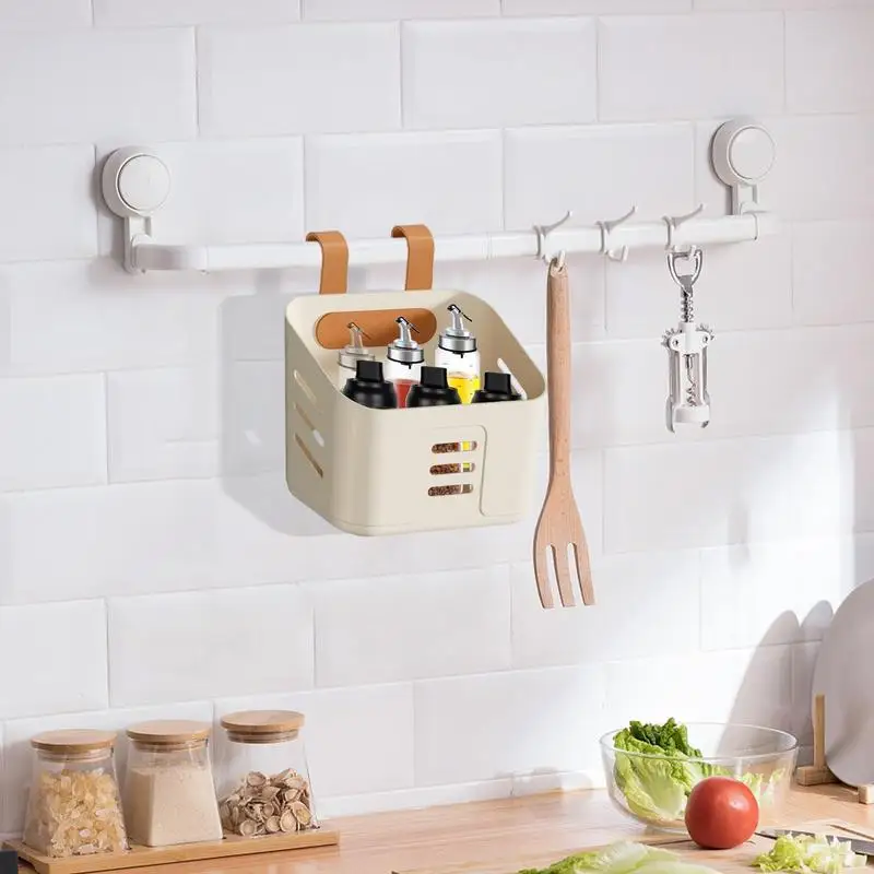 Shower Storage Basket Detachable Shower Basket Bathroom Buckets Hanging Bath Shelves Shelf Organizer For Shampoo Seasoning Jar