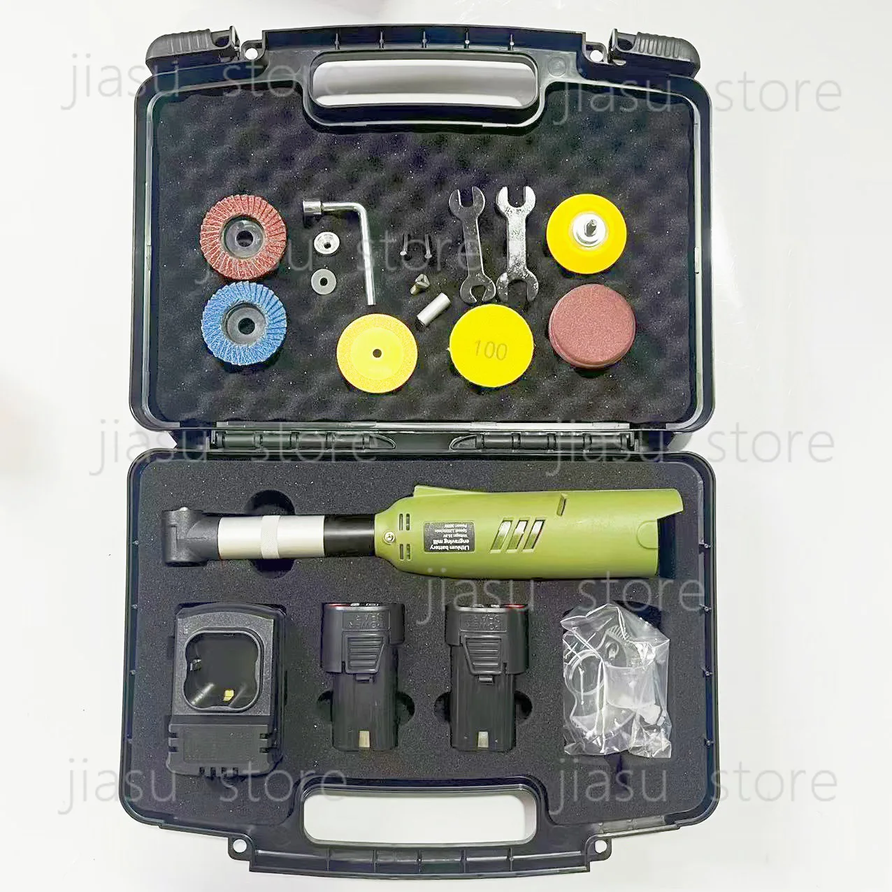 Handheld Electric Polisher 16.8V Lithium Battery Electric Grinder Tile Seam Cutting Metal Stone Wood Grinding Mini Angle Grinder